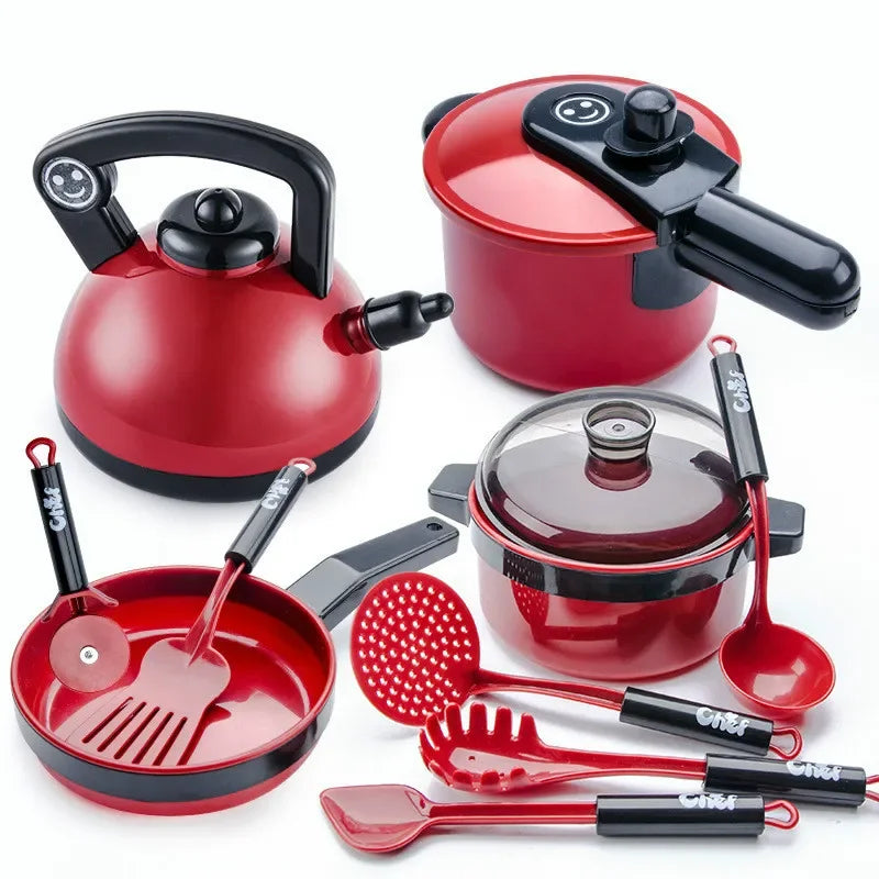 Kids Kitchen Pretend Play Toy Set – Cutting Fruit & Cooking Pretend Play Kitchen Set PLUSH