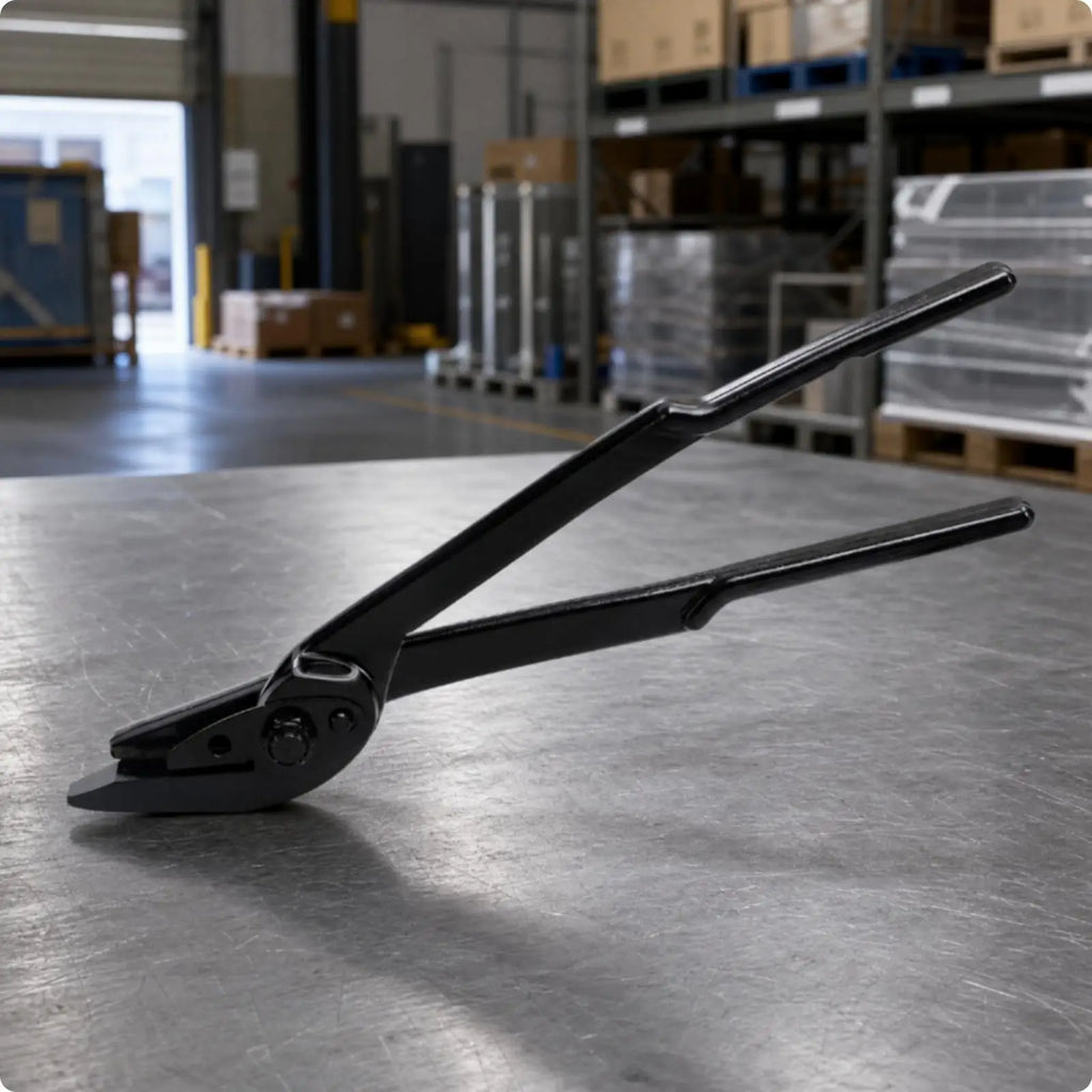 Industrial Metal Strapping Cutter – Extended Handle Steel Band Strapping Cutter Tool PLUSH
