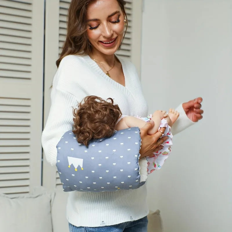 Cozy Baby Arm Nursing Pillow – 100% Cotton Infant Feeding Baby Nursing Pillow PLUSH