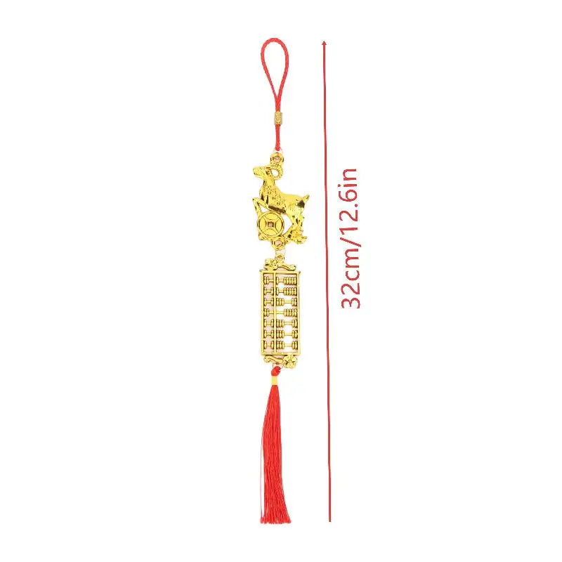 Chinese New Year 2027 Goat Lucky Tassel Hanging Ornament Holiday Hanging Ornament PLUSH