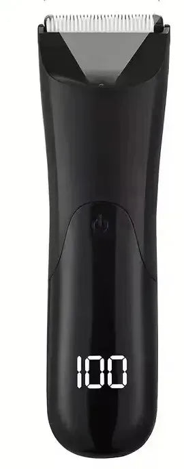 Men's Body Hair Trimmer – Ceramic Blade, Wet & Dry + 2 Guards Body Hair Trimmer PLUSH Black