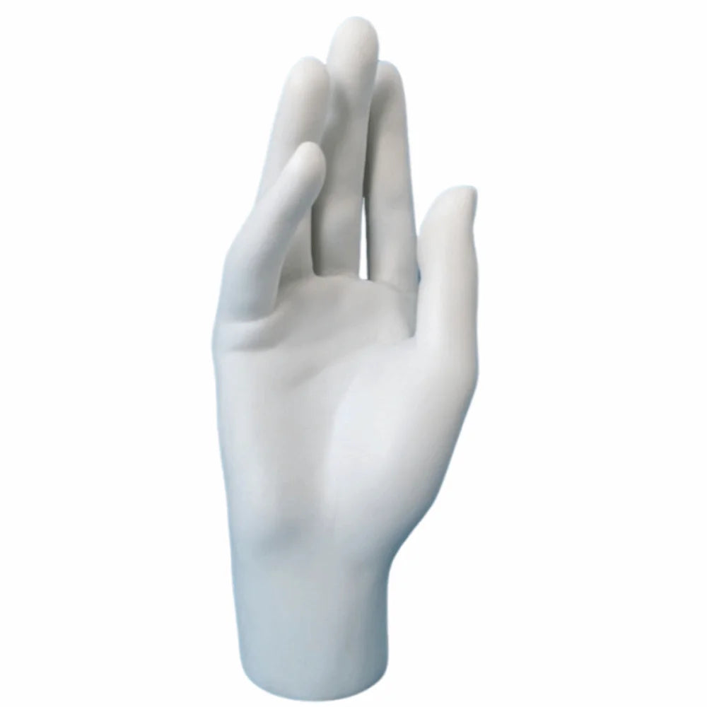 PVC Hand Model Ring & Watch Display Stand – 3 Styles Jewelry Display Stand PLUSH white right