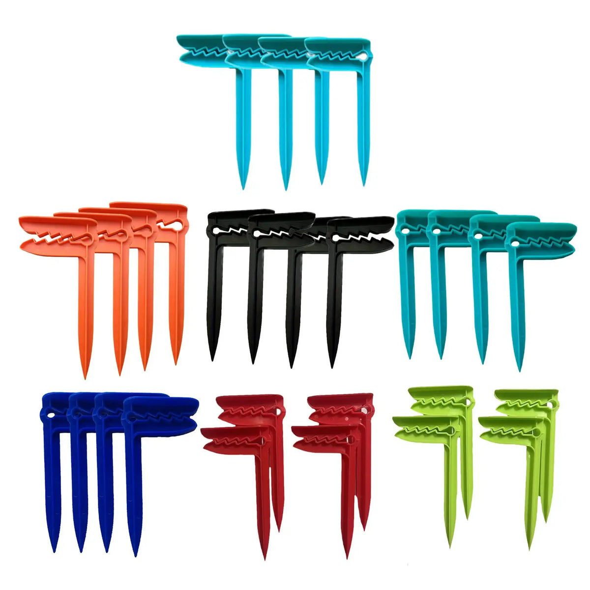 Windproof Beach Towel Anchor Stakes & Sand Clips – 4pcs Beach Towel Clips PLUSH