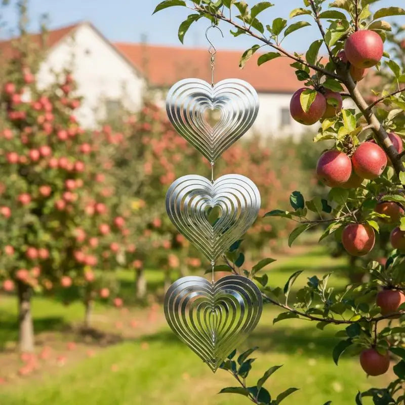 3D Reflective Wind Spinners – Stainless Steel Bird Deterrents Garden Bird Deterrent PLUSH