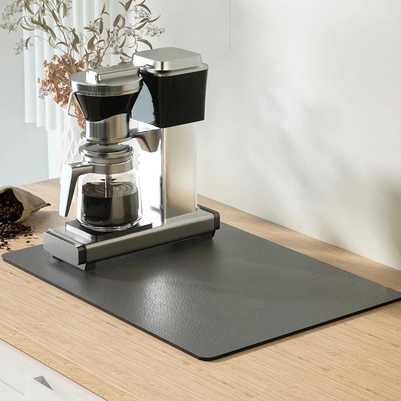 Diatom Mud Absorbent Desktop Mat – Non-Slip & Waterproof Absorbent Kitchen Mat PLUSH