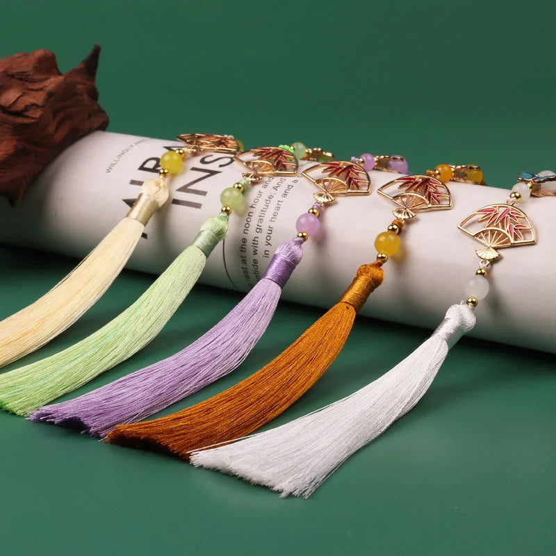 Hanfu Tassel Decoration – Antique Fan Cheongsam Trim | 30cm Garment Tassel Trim PLUSH