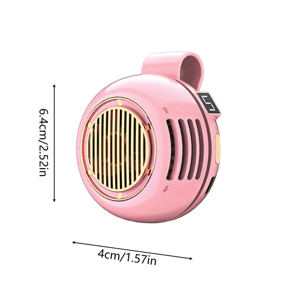 Portable Bladeless Clip Fan – USB Rechargeable, 5 Speeds Portable Clip Fan PLUSH Pinks No Plug