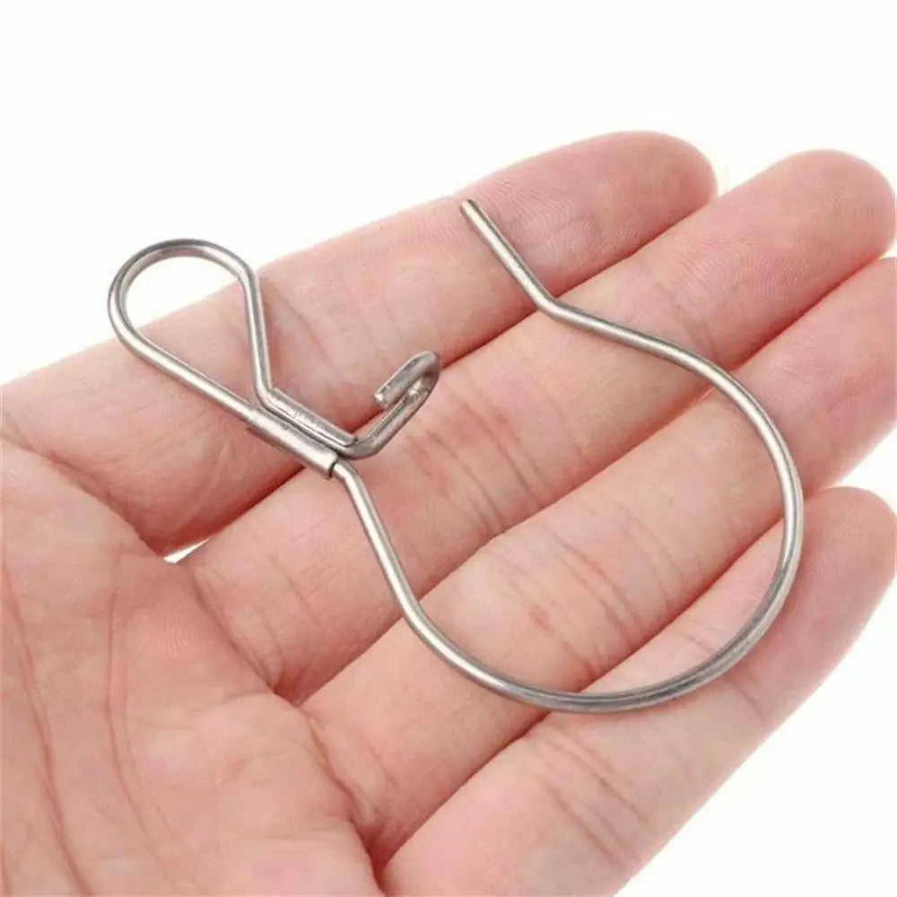 Stainless Steel Fishing Hook Clip Lock Buckle – 2pcs Fishing Lock Buckle PLUSH