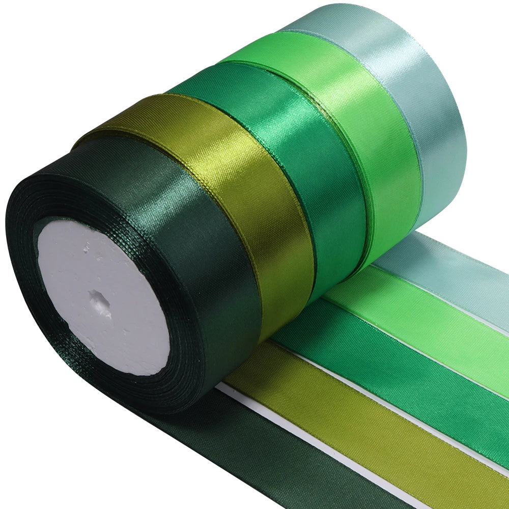 Multicolor Satin Ribbons 15/25mm – Wedding & DIY Crafts 3-7 Rolls Satin Craft Ribbon PLUSH 25mm 04 x 5rolls 25yards x 1roll