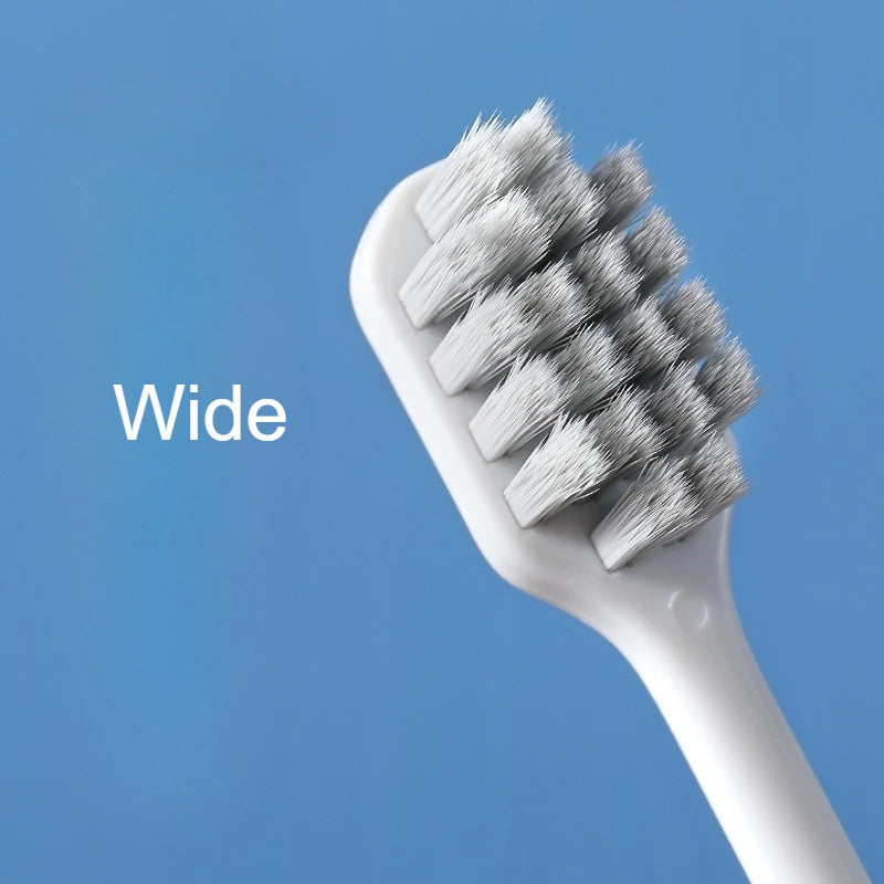 2-Pack Ion Antibacterial Wide Head Soft Bristle Toothbrush Set Manual Toothbrush Set PLUSH