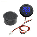 Round Digital DC Voltmeter 4-100V LED – Car Motorcycle Monitor Digital Voltmeter PLUSH Blue