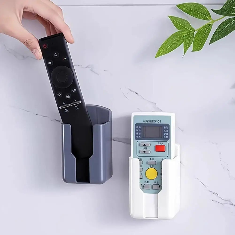 Wall Mount Adhesive Remote Control Holder – No Drill Organizer Wall Storage Holder PLUSH