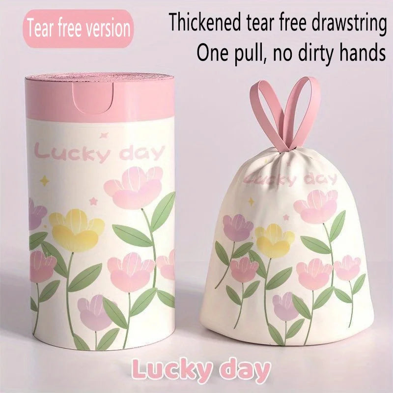 Lavender Scented Drawstring Trash Bags 100 Pack – 2.1 Gal Scented Trash Bags PLUSH