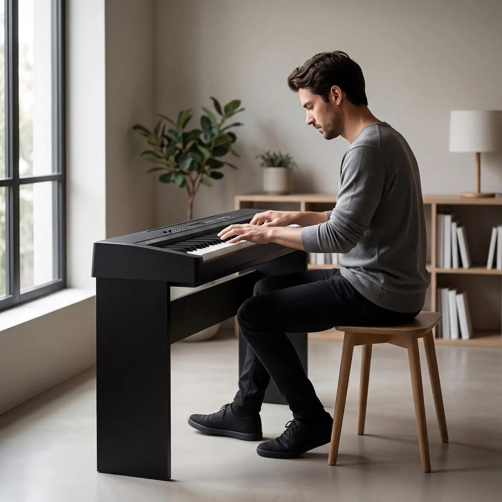 2-Layer Keyboard Stand for Digital Piano P145 – Engineered Wood Keyboard Stand PLUSH