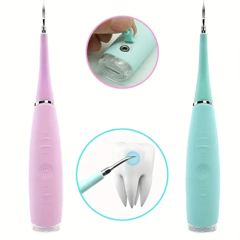 Electric Sonic Teeth Cleaner & Plaque Remover | Home Dental Tool Electric Teeth Cleaner PLUSH
