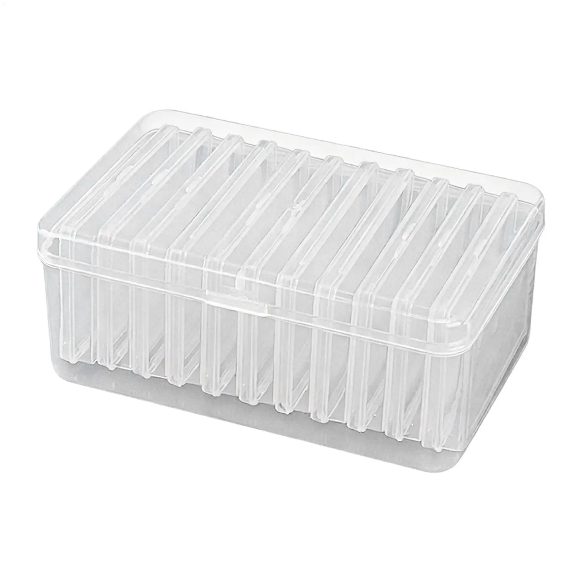 Transparent Plastic Storage Box 11 Compartments | Cards & Jewelry Compartment Storage Box PLUSH