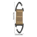4-Pack Rotatable Carabiner Hook – Quick-Release Belt Clip Carabiner Clip PLUSH Khaki 4Pcs