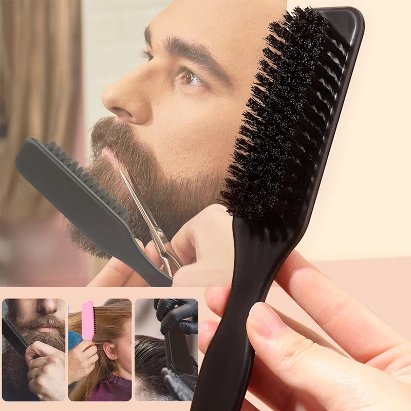 Slick Back Hair Brush – Edge Control, Ponytail & Bun Styling Hair Styling Brush PLUSH
