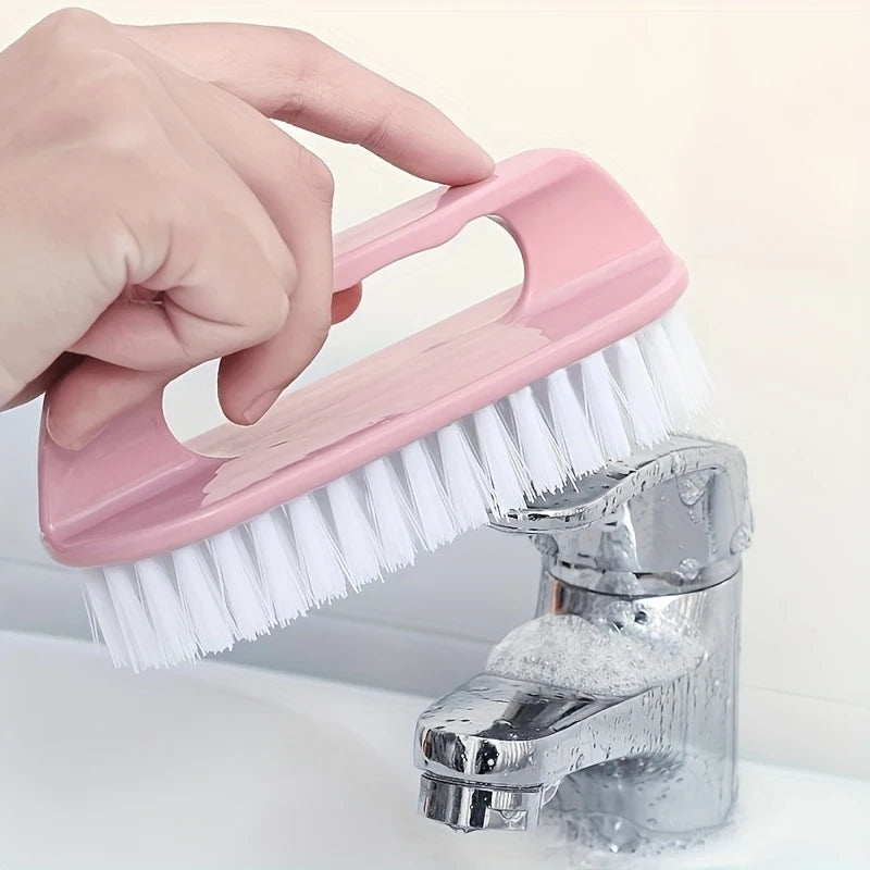 2-Pack Hard Bristle Brush – Shoe, Laundry & Floor Scrubber Cleaning Scrub Brush PLUSH
