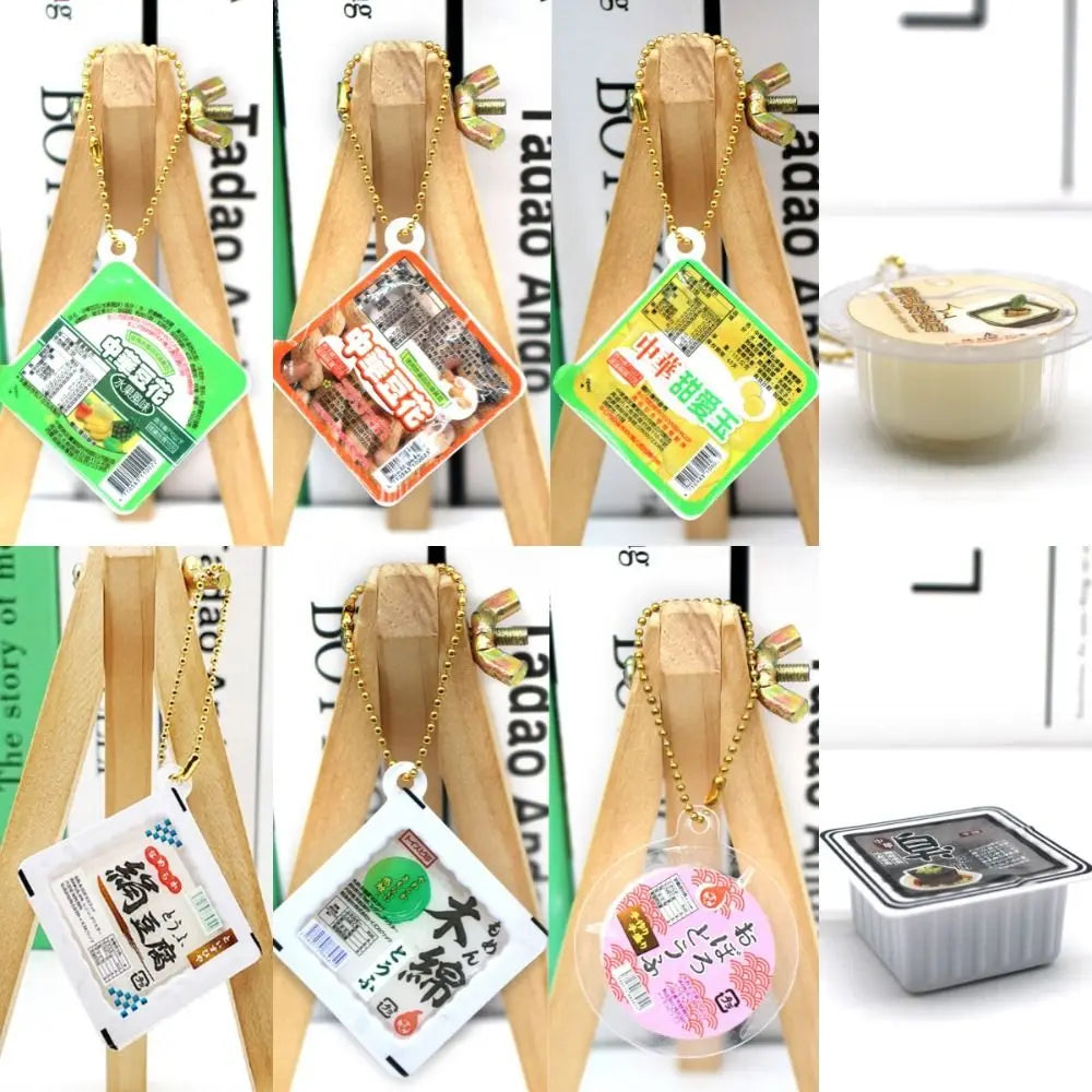 Squishy Tofu Pudding Keychain – Slow Rebound Squeeze Toy Squishy Keychain PLUSH