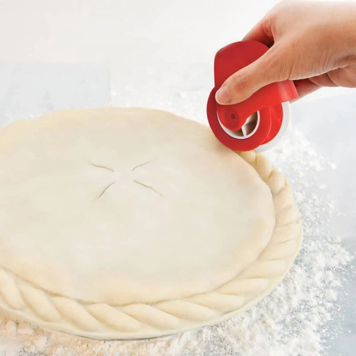 Pie Crust Cutter & Pastry Wheel Roller | DIY Baking Tool Pastry Cutter Tool PLUSH