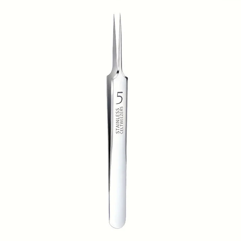 Extra Fine No. 5 Blackhead Tweezer – Precision Skin Tool Skin Care Tweezer PLUSH Straight clip 1Pc