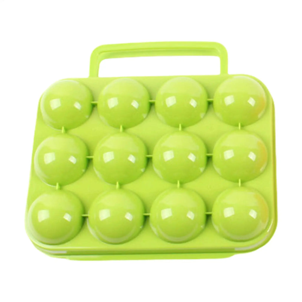 Camping Egg Holder Case – 2/4/6/12 Grid Portable Storage Box Egg Storage Container PLUSH