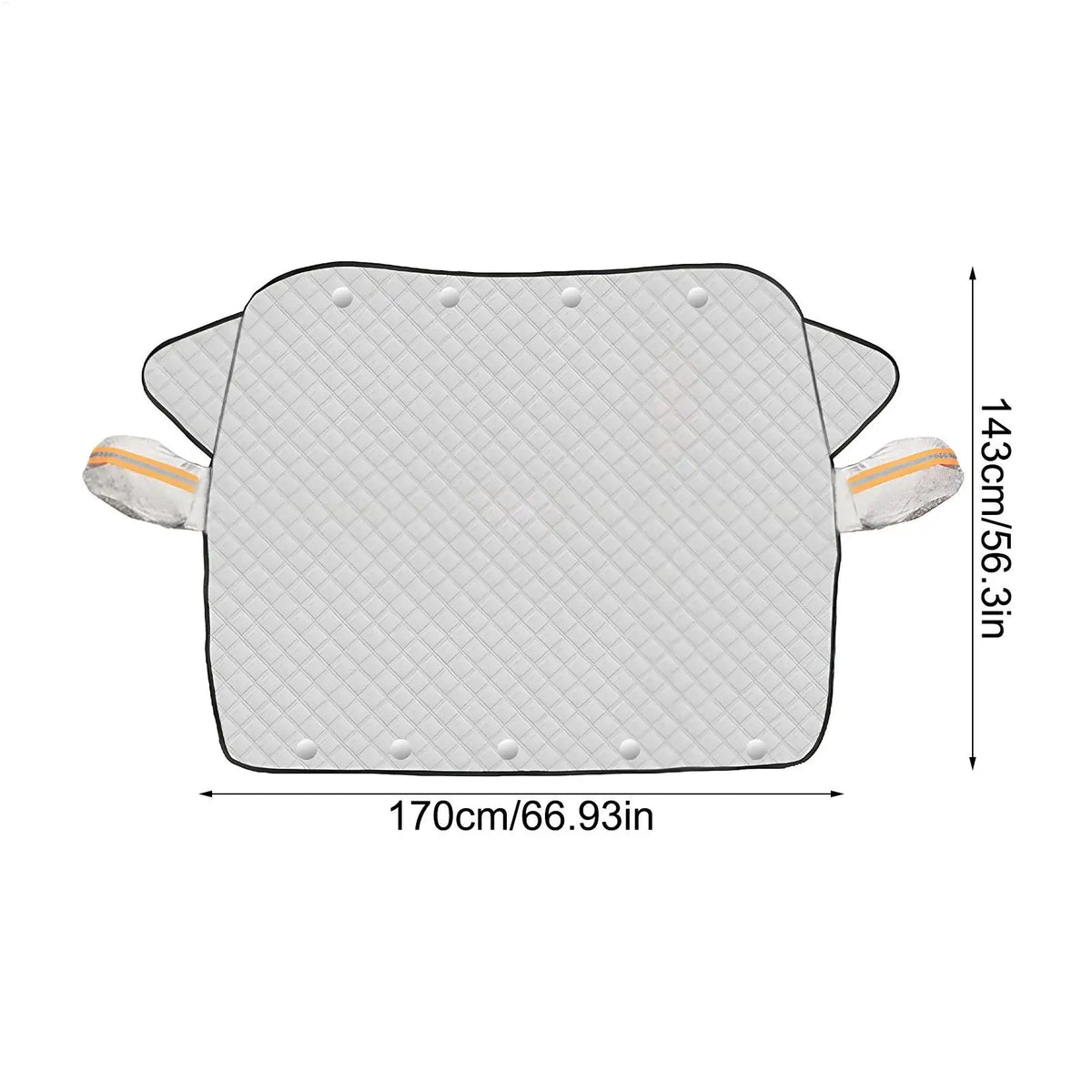 Magnetic Car Windshield Snow & Sun Cover – Universal Fit Windshield Protector Cover PLUSH