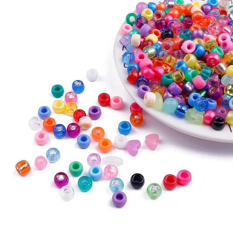 100pcs Multicolor Dreadlock Beads Hair Rings Tube Cuffs for Braids Hair Dreadlock Beads PLUSH