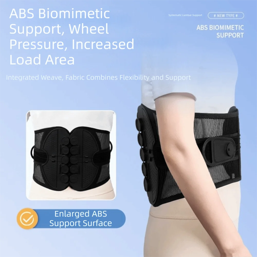 Adjustable Lumbar Support Belt – Breathable Mesh Back Brace Lumbar Support Belt PLUSH