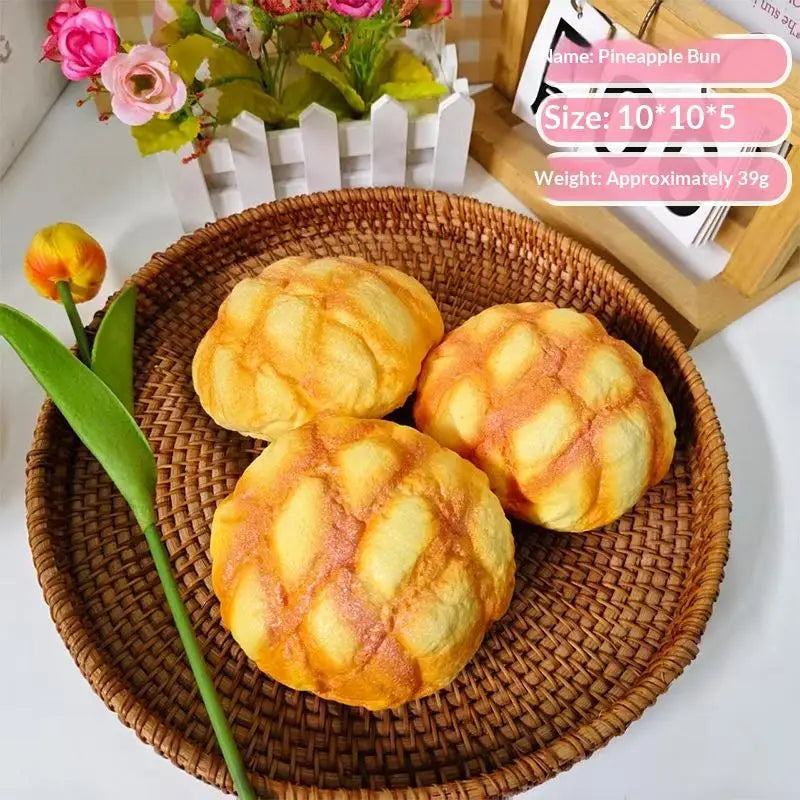 Simulation Bread Squeeze Fidget Toy – Squishy Food Novelty