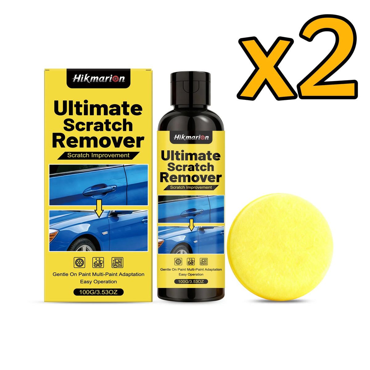 Hikmarion Car Scratch Repair Kit – Polishing Paste 100g Car Scratch Repair Kit PLUSH 1set In Boxed x 2