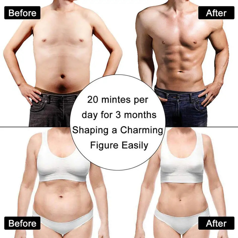 CAMMUO EMS Muscle Trainer Belt – 6 Modes Body Toning Device EMS Fitness Belt PLUSH
