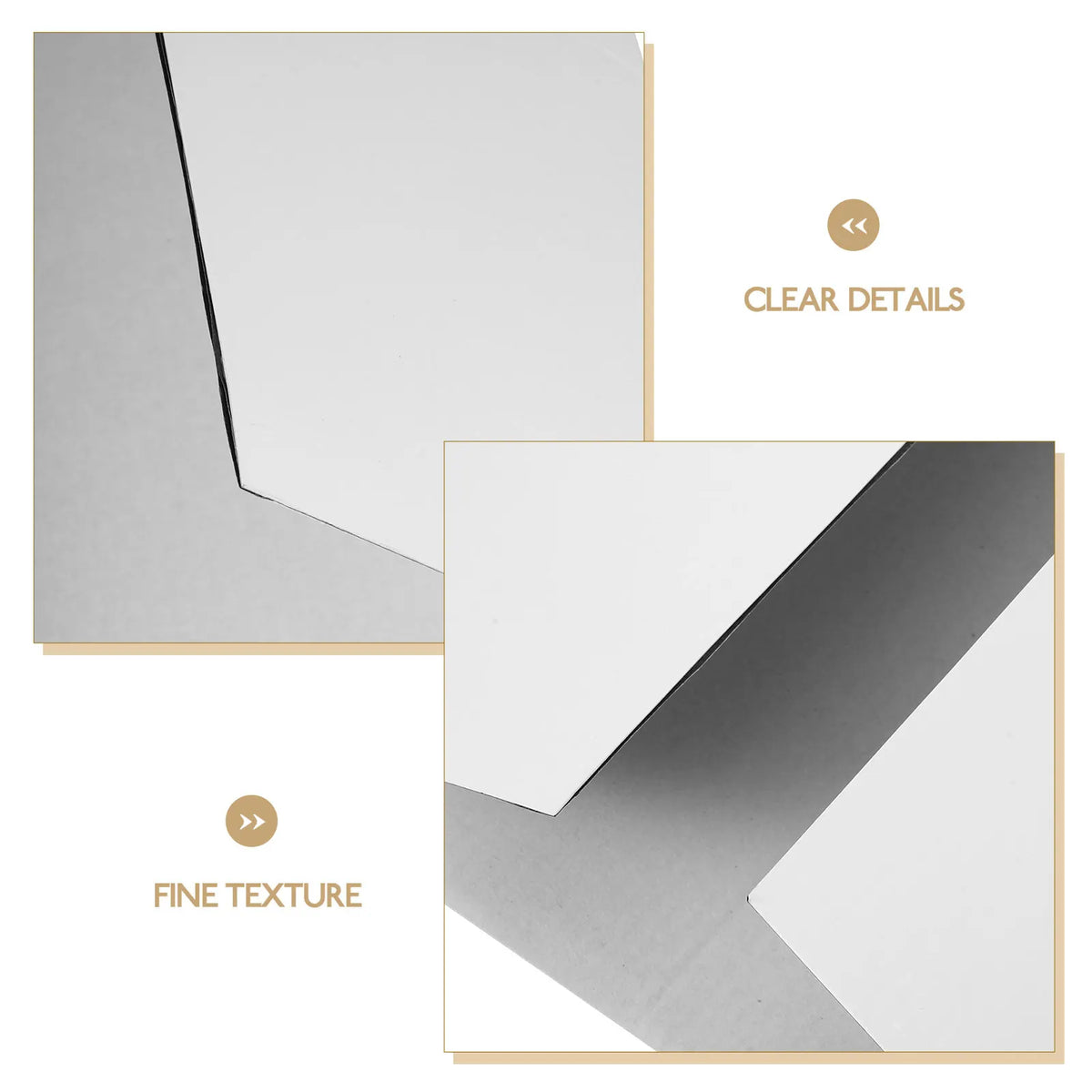 White Trifold Presentation Board + Double-Sided Tape – 3pk Trifold Display Board PLUSH
