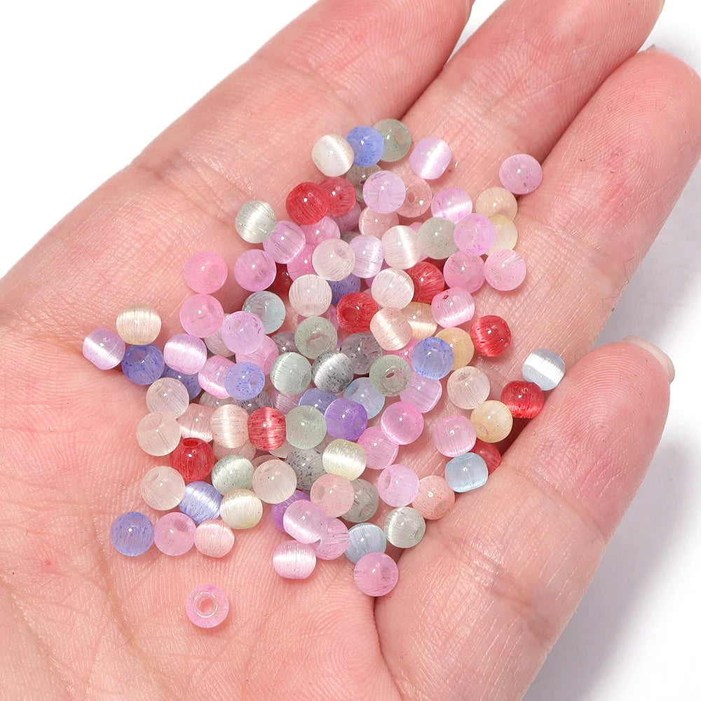 4mm Cat's Eye Glass Seed Beads 30g – DIY Jewelry Spacer Beads Glass Spacer Beads PLUSH
