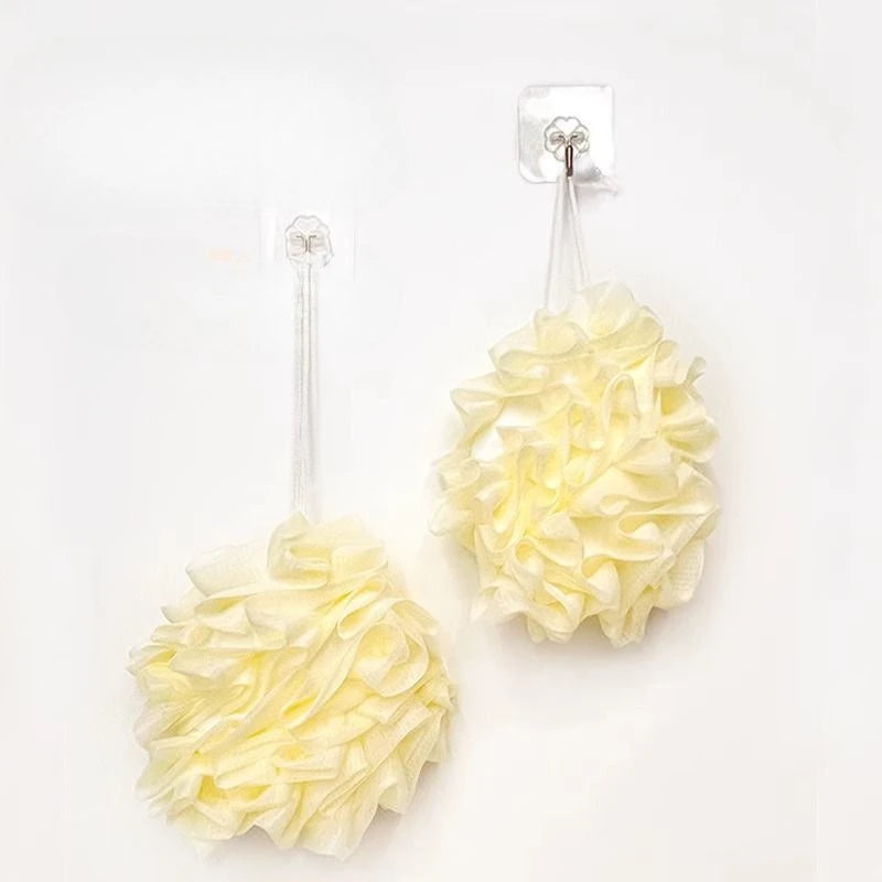2-in-1 Loofah Bath Ball with Soap Dispenser | Body Scrub Loofah Bath Scrubber PLUSH