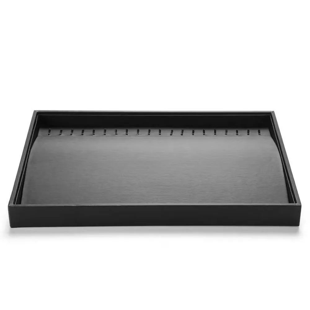 Stackable PU Leather Jewelry Display Tray – Multi-Compartment Jewelry Display Tray PLUSH Style 3