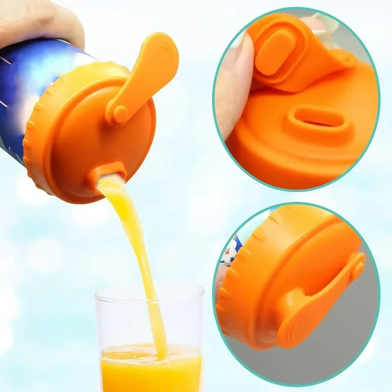 Reusable Silicone Soda Can Lid – Beer & Drink Can Stopper Silicone Can Lid PLUSH