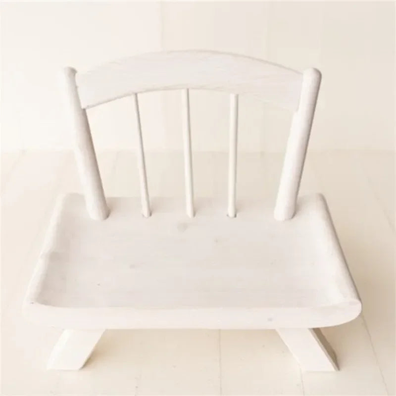 Vintage Wooden Chair & Bed Newborn Photography Props Photography Props PLUSH