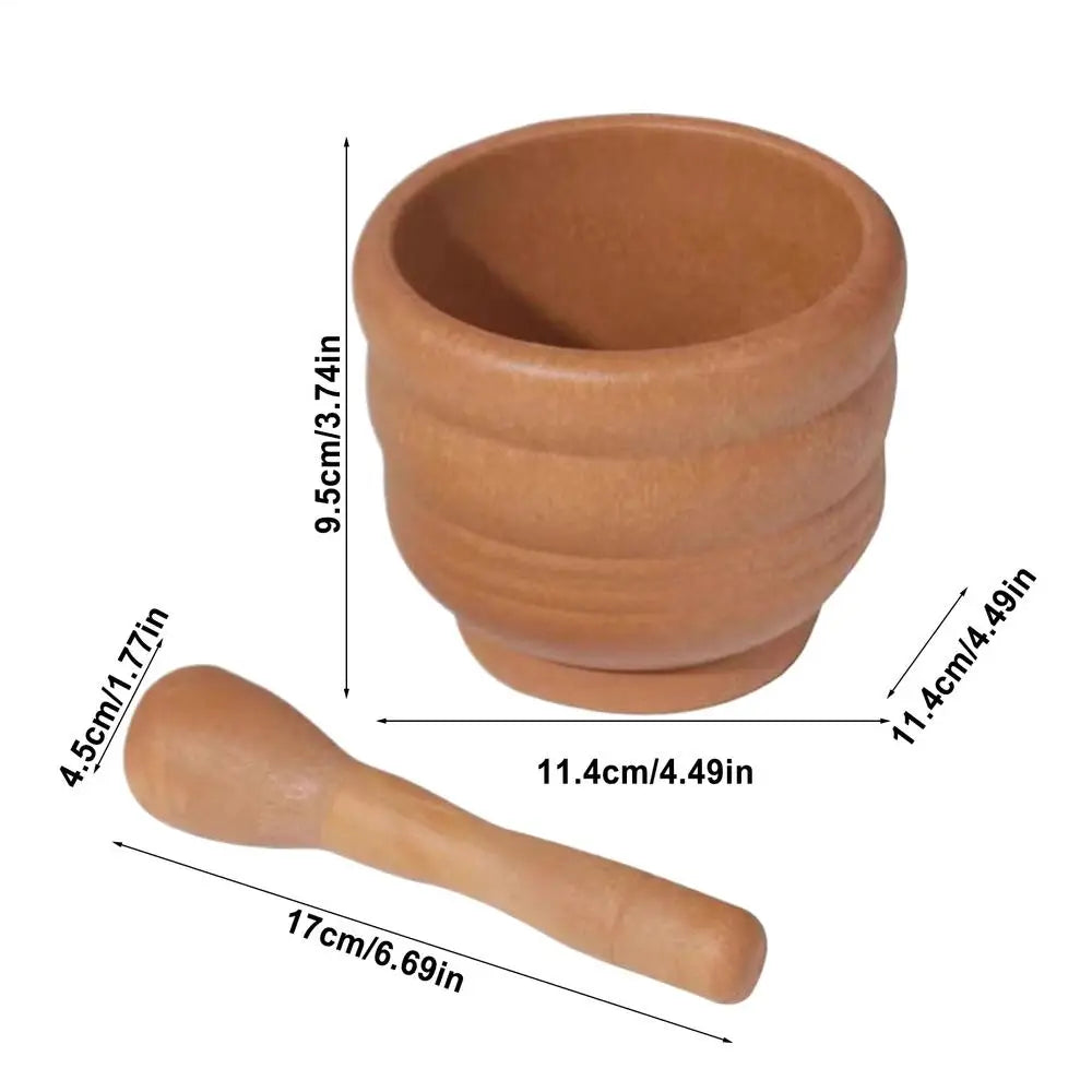 Mortar & Pestle Set – Spice Grinder & Herb Crusher Bowl Mortar & Pestle Set PLUSH Set