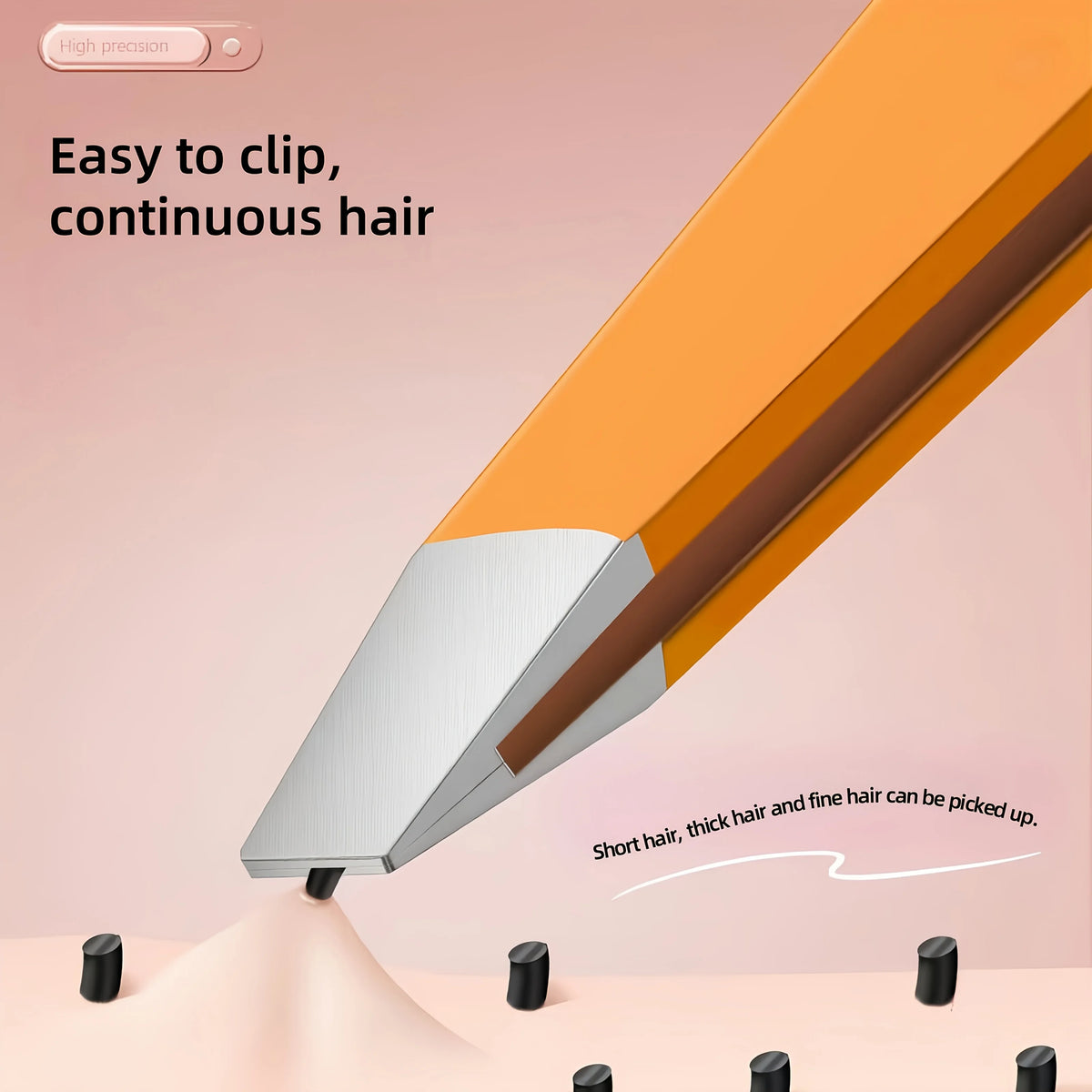 Precision Stainless Steel Eyebrow Tweezers | Non-Slip Grip Eyebrow Tweezers PLUSH