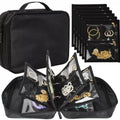 PVC Jewelry Organizer Bag – Multi-Layer Necklace & Earring Case Jewelry Organizer Bag PLUSH Black