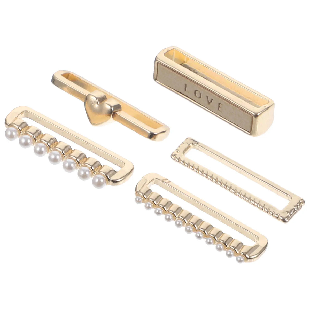 5Pcs Alloy Watch Band Charm Decorative Rings for Smartwatch Watch Band Charms PLUSH Default Title