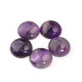 Natural Amethyst Round Cabochons – DIY Jewelry Making 5-10pcs Stone Cabochons PLUSH 20mm x 5pcs