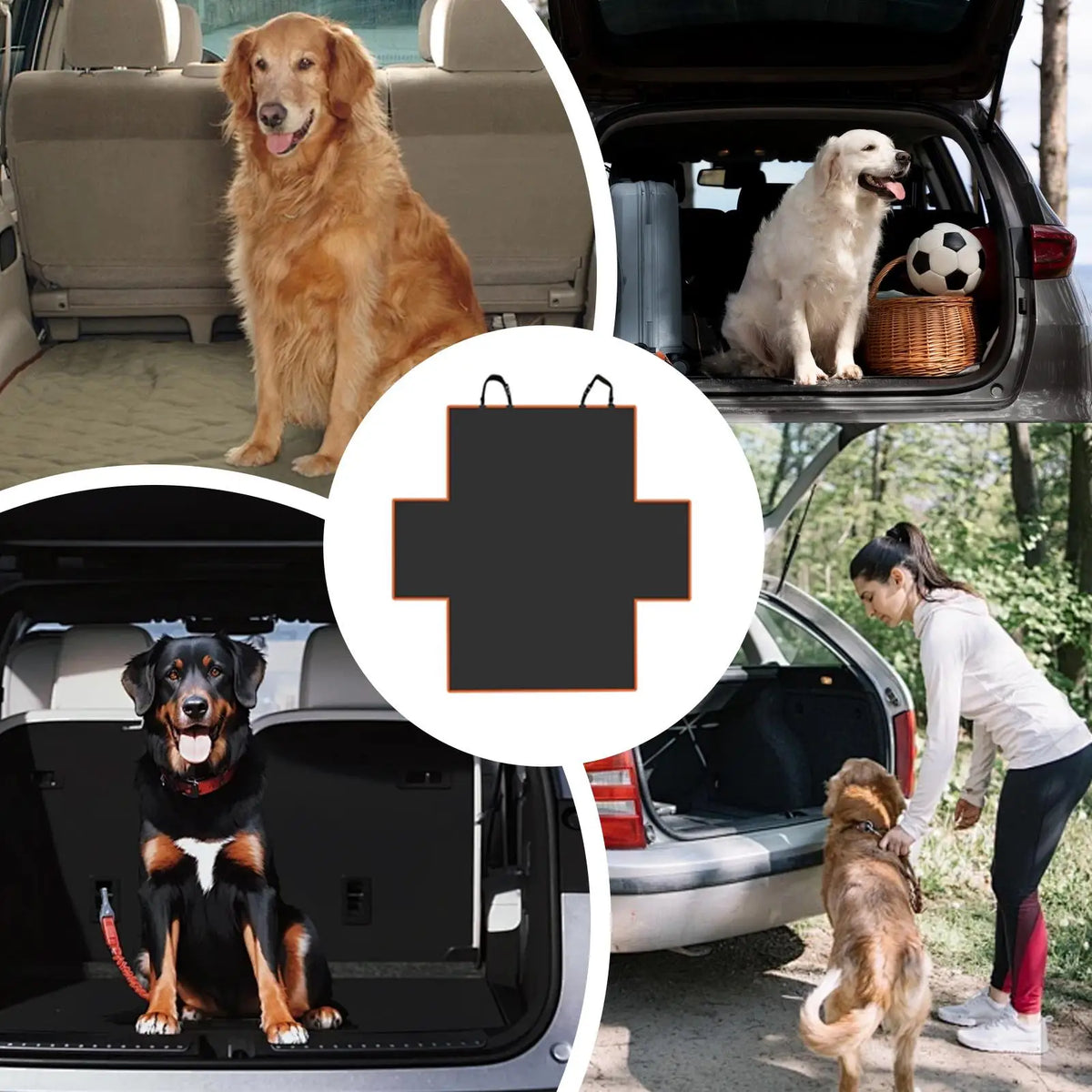 Waterproof Dog Car Seat Cover – Pet Travel Mat & Hammock Pet Car Seat Cover PLUSH