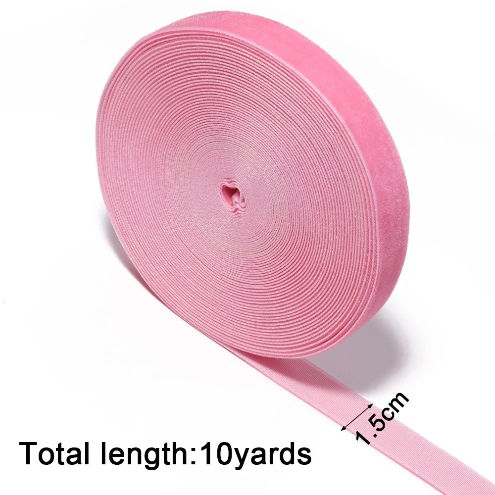Deep Pink Single Face Velvet Ribbon 6–38mm | 5-10 Yards Velvet Craft Ribbon PLUSH 15mm x 10yards mm