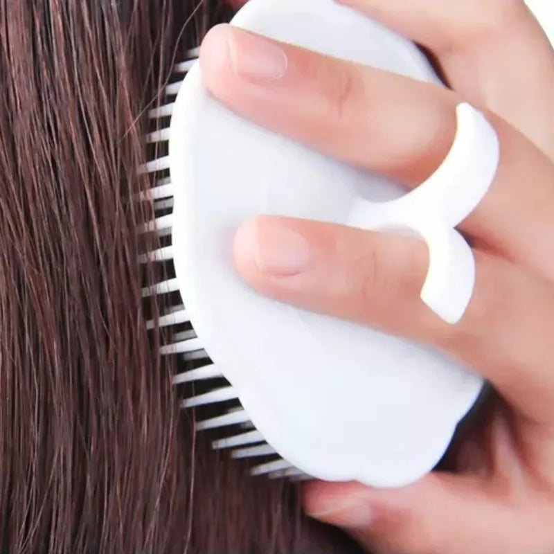 Silicone Scalp Massage Comb & Shampoo Brush – 1 Pc Scalp Massage Brush PLUSH