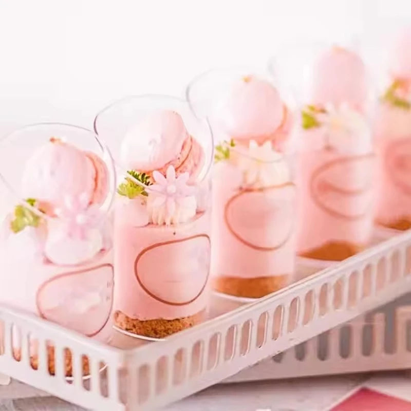 Clear Plastic Disposable Dessert Cups 80ml – 10/20/40 Pack Disposable Dessert Cups PLUSH