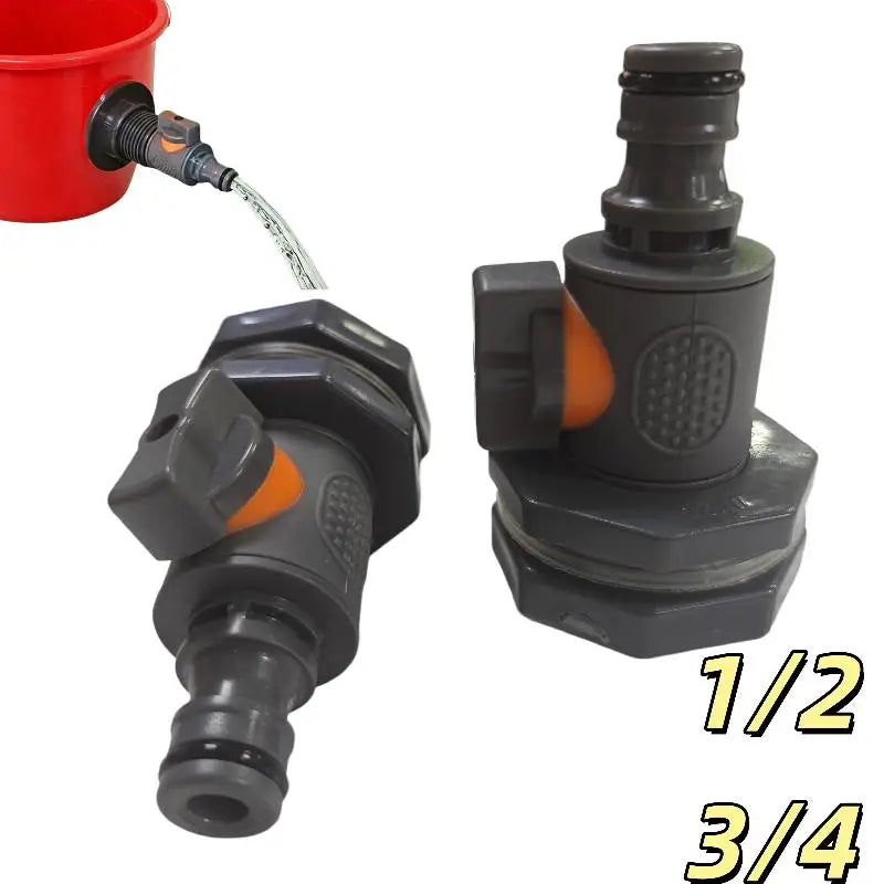 PVC IBC Water Tank Adapter with Valve – Rainwater Harvesting Water Tank Adapter PLUSH