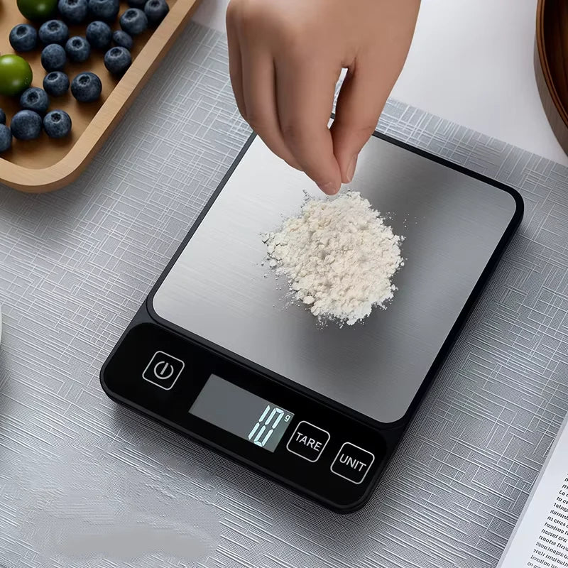 10kg LCD Digital Kitchen Scale – Accurate Baking Food Scale Digital Kitchen Scale PLUSH